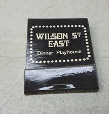 Wilson Street East Dinner Playhouse Madison Wisconsin Matchbook Cover Vtg Promo picture