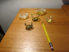Hand Blown HEADY Glass Bowls and Pencil Vintage NEW picture