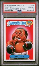 2015 GARBAGE PAIL KIDS GPK TESTY TY MIKE TYSON ADAM BOMB CHARACTER BACK PSA 10 picture
