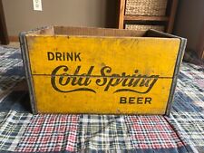 Rare Vintage Cold Spring Beer MN Minnesota Wood Crate Beer Carrier picture