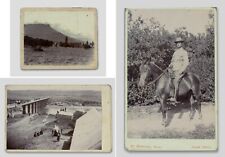 c1900 SOUTH AFRICA Boer war three mounted 'cabinet card' style photographs picture