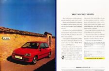 1992 Renault Clio 16-valve Original 2-page Advertisement Print Art Car Ad K68 picture