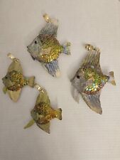 Sequin Fish Decor Lot Of 4-free shipping picture