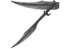 The Spartan Forged Warrior Batle Sword Replica with Stone Finish Leather Display picture