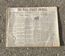 Wall Street Journal Newspaper Black Monday Stock Market Crash, October 15 1987 picture