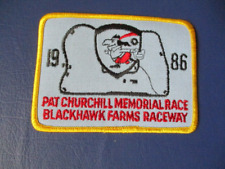 Vtg Churchill Memorial Race Blackhawk Farms Raceway 1986 Patch SCCA So Beloit IL picture