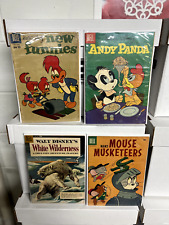 Lot DELL FOUR COLOR Lantz New Funnies Andy Panda Mouse Musketeers Disney Elmer F picture