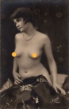 Risque Beautiful Woman 1910s Real Photo Postcard RPPC France, Scarce picture