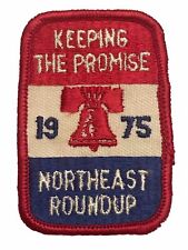 Northeast Roundup Patch 1975 Keeping The Promise BSA Boy Scouts Of America Vtg picture
