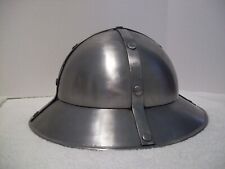 Medieval Kettle Hat Helmet 18 Ga  Wearable Head Protective Armour Adjustable Fit picture