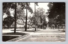 Niles MI-Michigan, Residences On North Fourth Street, Vintage Postcard picture