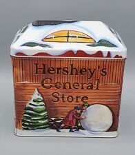 Vintage 2002  Hershey's General Store Village Series Canister #3 Christmas Tin  picture