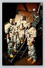 Merritt Island FL-Florida, Apollo 8 Crew by Simulator, Vintage Postcard picture