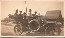 Antique Photo 1907 Locomobile Filled With Five Men Street Scene Early Automobile picture