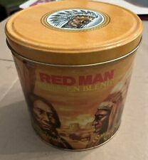 EMPTY VINTAGE Red ManLimited Edition 1988 GOLDEN BLEND Tobacco Tin Can RARE NOS picture