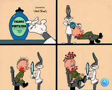 Warner Bros SeriCel Bugs Bunny Elmer Figaro Fertilizer Chuck Jones Serigraph picture