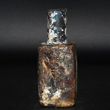 Authentic Ancient Roman Glass Bottle Vial with Extremely Rare Color picture