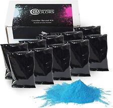 Holi Powder Gender Reveal – Blue Blackout 10 Pack – 70g Each ***FREE SHIPPING*** picture