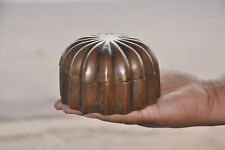 Vintage Solid Handcrafted Melon Shape Brass Wax Casted Solid Jewellery Box picture