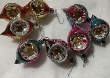 Vintage 1950s German Glass Christmas Ornaments 8  picture
