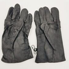 US Army Military Issue Light Duty Sz 5 Large Gloves Black Sheep Leather Hawkeye picture