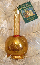 2015 - CARAMEL APPLE - OLD WORLD CHRISTMAS BLOWN GLASS ORNAMENT - NEW W/TAG picture