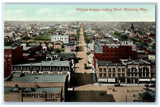 c1910 William Avenue Looking West Winnipeg Manitoba Canada Unposted Postcard picture