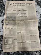 seattle times newspaper April 3, 1968 picture