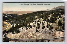 Butte MT-Montana, Harding Way, Antique, Vintage c1946 Postcard picture