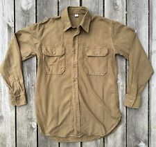 At The Front Made Made US Service Shirt/Marked Size Large/ Fits Like an XL picture
