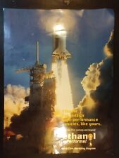 Vintage Ethanol Nasa Challenger Space Shuttle Ohio Corn Poster picture
