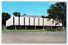c1950 Karl E. Mundt Library Building Parking Space Madison South Dakota Postcard picture