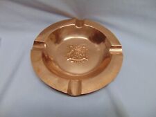 Vintage Solid Copper Dish Tray Chilean Coat Of Arms“BY Reason Or FORCE 8