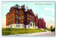 1909 Mercy Hospital Street View Des Moines Iowa IA Posted Antique Postcard picture