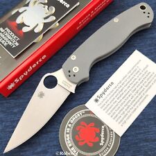 Spyderco Paramilitary 2 Maxamet C81GPDGY2 Gray G10 Handles PM2 Authorized Dealer picture