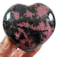 Rhodonite Crystal Polished Heart 380 grams picture