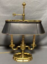 Vintage Regency Neoclassical Style Brass Bouillotte Table Lamp Directoire Light picture