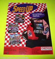 Speed Up Arcade FLYER 1996 ORIGINAL NOS Video Game Auto Racing Art Vintage Retro picture