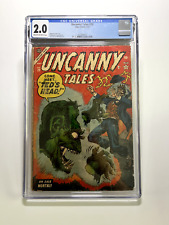 Uncanny Tales #20 CGC 2.0 (1954 Pre-Code Horror Atlas Comics) Rob Q Sale Cover picture