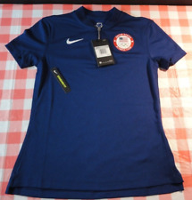 DISCONTINUED NIKE DRI-FIT WOMEN'S UNITED STATES OLYMPIC TEAM TRAINING SHIRT XS picture