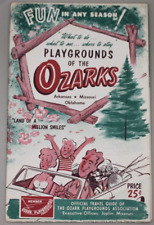 Vintage 1955 Ozarks Travel Brochure Guide Fold-Out Map picture