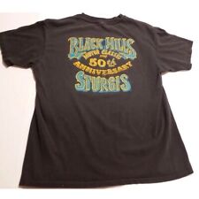 Vintage Sturgis Tee Mens XL 50th Anniversary Black Hills Motor Double Sided 1990 picture