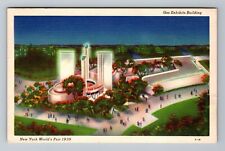 New York City-NY World's Fair Aerial Gas Exhibits Building Vintagec1939 Postcard picture