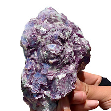 1.9LB Natural Purple Cloud Mother Stone Mineral Specimen Earth Energy Healing picture