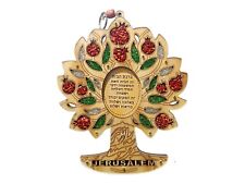 BLESS THIS HOME House Hanging Hebrew Blessing Tree Of Life Pomegranate For Hang picture