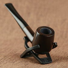 Durable 1Pcs Ebony Pipe Wooden Wood Smoking Tobacco Cigarettes Cigar Pipes Gift picture