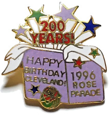 Rose Parade 1996 Happy Birthday Cleveland 200 Years Lapel Pin (082123) picture