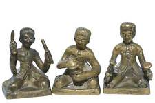Antique Thai Bronze Miniature Musicians picture