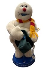 Gemmy  Snowflake Frosty the Snowman  Animated Motionette Lifts Hat Lights Works picture