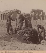 The Ramesseum Thebes Upper Egypt Underwood Stereoview 1896 picture